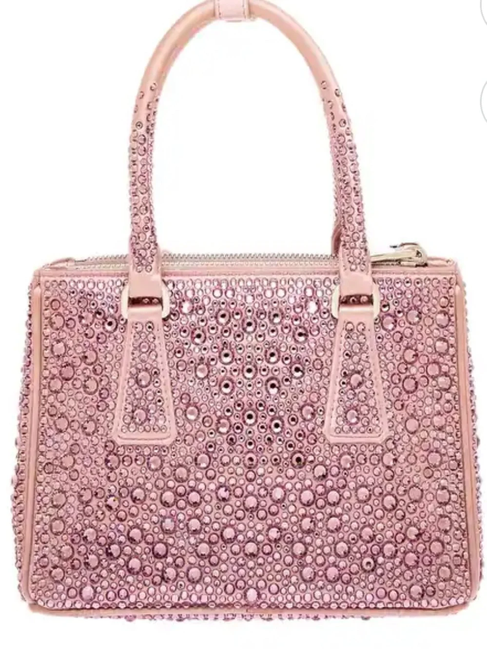 Prada Pink Crystal-Studded Satchel
